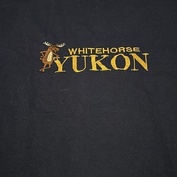 Whitehorse Yukon Moose Embroidered T Shirt - Picture 2 of 5